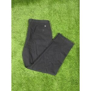90s Dockers Classic Fit Black Cotton Pleated Pants Men W42 L34 Made USA